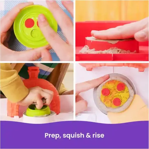 Kinetic Sand - Kinetikus homok pizzakészítő játékszett (csomagolássérült)