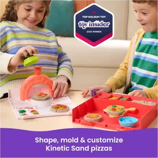 Kinetic Sand - Kinetikus homok pizzakészítő játékszett