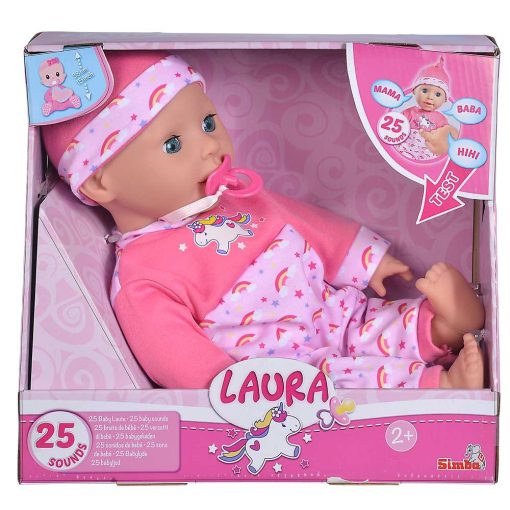 Simba Toys Laura - Beszélő, nevető interaktív lány baba 38cm (105140060)