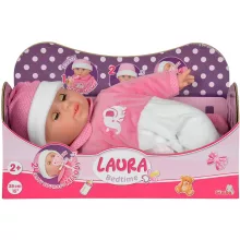Simba Toys Laura - Alvó interaktív lány játékbaba hangokkal 38cm (105149466)