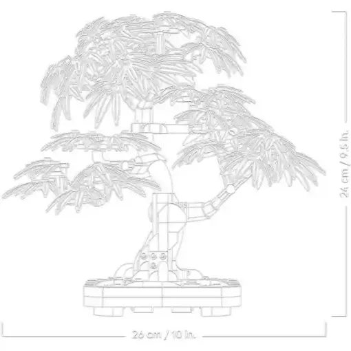 Lego Creator 10348 Vöröslevelű japán juhar bonsai virág