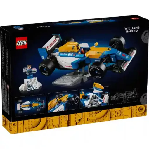 Lego Icons 10353 Williams Racing FW14B és Nigel Mansell Formula 1 versenyautó
