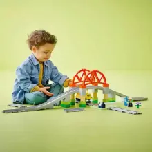Lego Duplo 10426 Vasúti híd és sínek kiegészítő szett