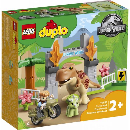 Lego Duplo 10939 T-Rex és Triceratops dinoszaurusz szökés