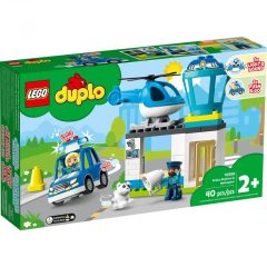   Lego Duplo 10959 Rendőrkapitányság rendőrautóval és helikopterrel