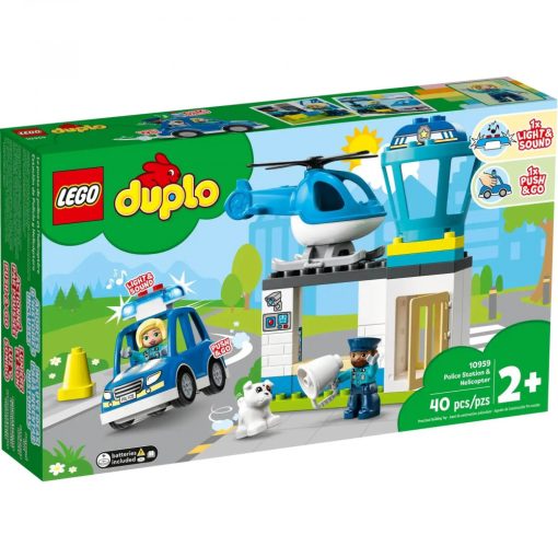 Lego Duplo 10959 Rendőrkapitányság rendőrautóval és helikopterrel