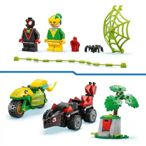 Lego Marvel 11198 Spin és Electro: Üldözés a dinójárművel
