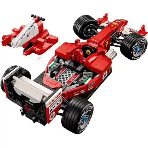Lego Icons 11375 Ferrari F2004 Formula 1 versenyautó és Michael Schumacher