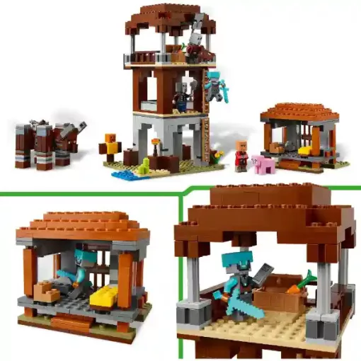 Lego Minecraft 21278 A Fosztogató őrtorony és a Romboló