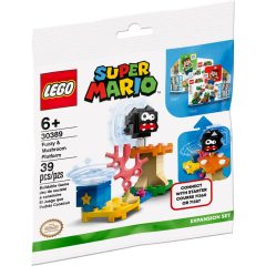   Lego Super Mario 30389 Fuzzy és Gomba emelvény kiegészítő szett
