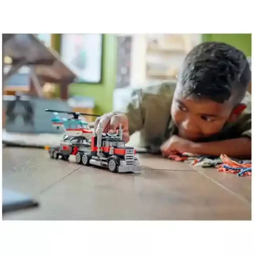 Lego Creator 31146 Platós kamion és helikopter