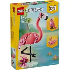   Lego Creator 31170 Vadállatok: rózsaszín flamingó (axolotl, kakadu)