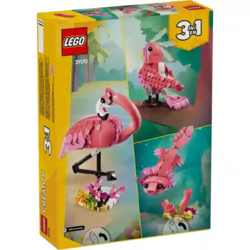 Lego Creator 31170 Vadállatok: rózsaszín flamingó (axolotl, kakadu)