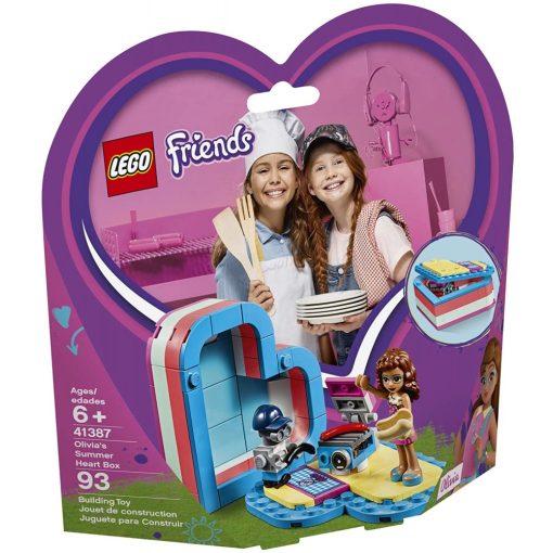 Lego Friends 41387 Olivia nyári szív alakú doboza
