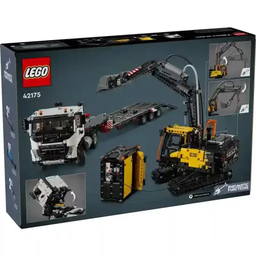 Lego Technic 42175 Volvo FMX teherautó és EC230 elektromos markoló