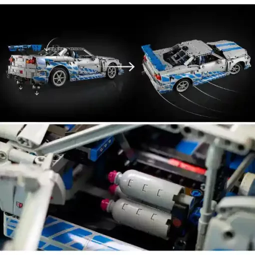 Lego Technic 42210 Halálos iramban: Nissan Skyline GT-R (R34) autó