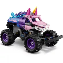 Lego Technic 42220 Hátrahúzós Monster Jam™ Sparkle Smash™ egyszarvú autó