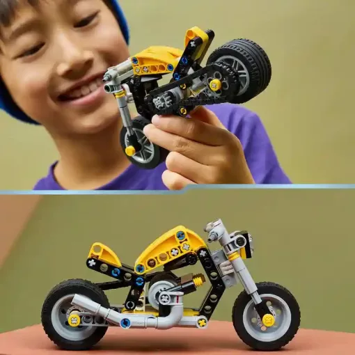 Lego Technic 42225 Sárga motorkerékpár