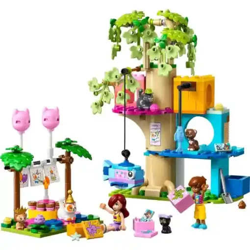 Lego Friends 42666 Születésnapi cicazsúr és lombház cicáknak