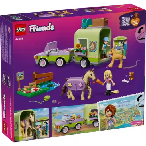 Lego Friends 42695 Ló- és csikószállító utánfutó