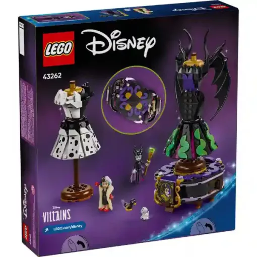 Lego Disney 43262 101 kiskutya: Demóna és Szörnyella De Frász ruhái