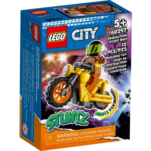 Lego City 60297 Demolition kaszkadőr lendkerekes motor (csomagolássérült)