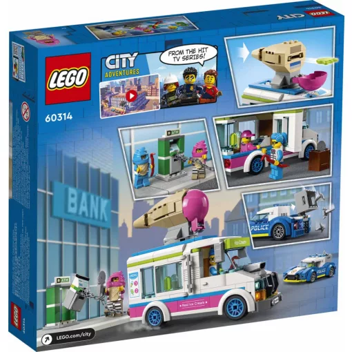 Lego City 60314 Fagylaltos kocsi rendőrségi üldözés
