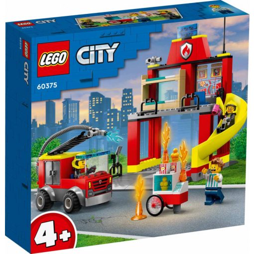 Lego City 60375 Tűzoltóállomás és tűzoltóautó