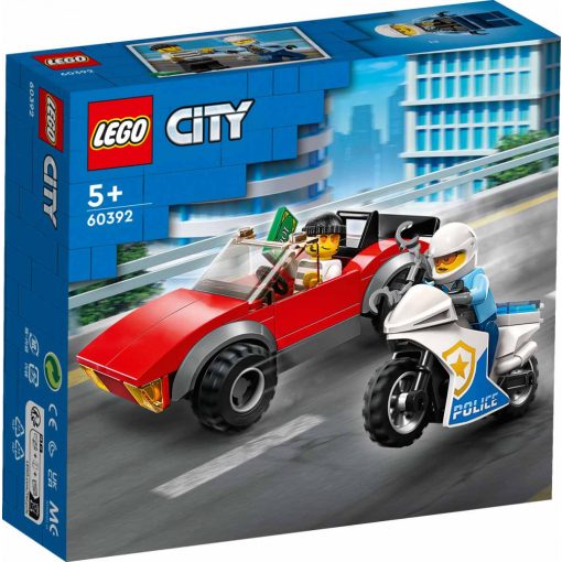 Lego City 60392 Rendőrségi motoros autós üldözés