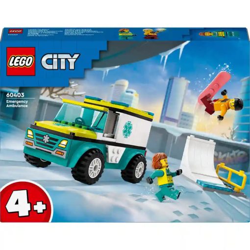 Lego City 60403 Mentőautó és snowboardos