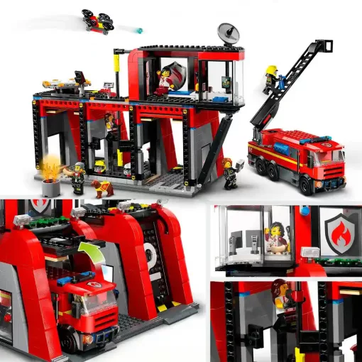 Lego City 60414 Tűzoltóállomás és tűzoltóautó