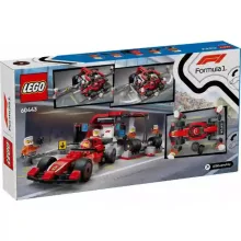 Lego City 60443 F1®-es boxutca és személyzet Ferrari versenyautóval