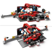 Lego City 60443 F1®-es boxutca és személyzet Ferrari versenyautóval