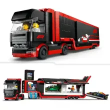 Lego City 60445 F1®-es kamion RB20 és AMR24 F1®-es versenyautókkal