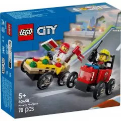   Lego City 60458 Pizzásautó vs. tűzoltóautó versenyautós csomag