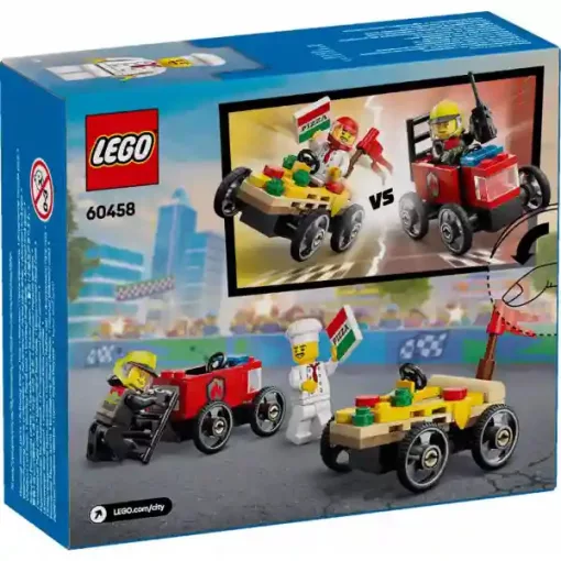 Lego City 60458 Pizzásautó vs. tűzoltóautó versenyautós csomag