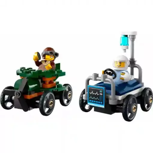 Lego City 60459 Repülő vs. kórházi ágy versenyautós csomag