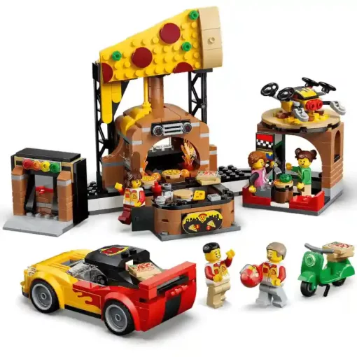 LEGO City 60496 Pizzéria kiszállító járművekkel