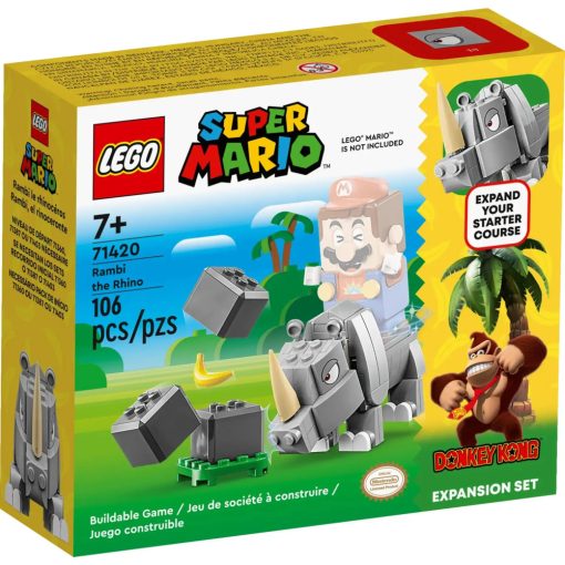 Lego Super Mario 71420 Rambi, az orrszarvú kiegészítő szett