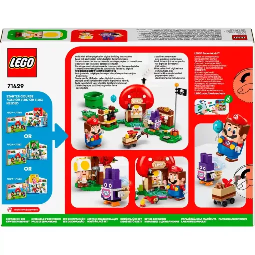 Lego Super Mario 71429 Nabbit Toad boltjánál kiegészítő szett
