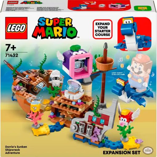 Lego Super Mario 71432 Dorrie elsüllyedt hajóroncs kalandjai kiegészítő szett
