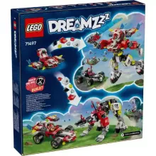 Lego Dreamzzz 71497 Cooper tigrisrobotja és Zero hot rod autója