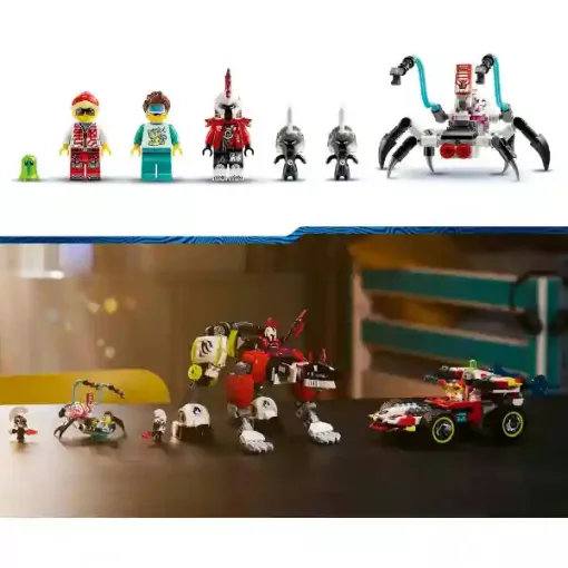 Lego Dreamzzz 71497 Cooper tigrisrobotja és Zero hot rod autója