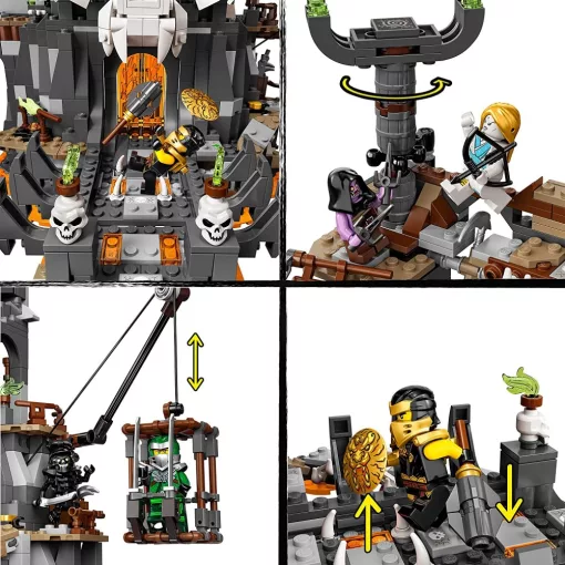 Lego Ninjago 71722 A koponyavarázsló tömlöcei