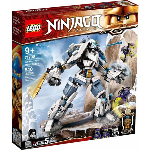 Lego Ninjago 71738 Zane mechanikus Titánjának robot csatája