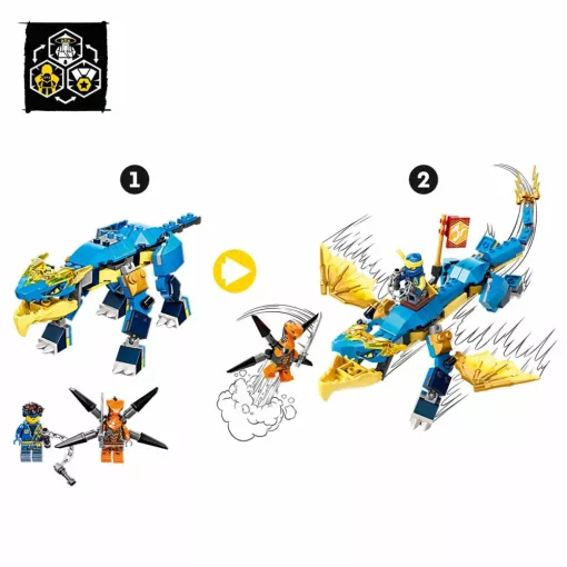 Lego Ninjago 71760 Jay mennydörgő EVO sárkánya
