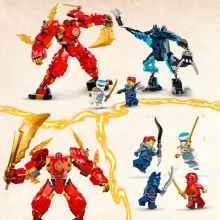 Lego Ninjago 71808 Tűzrobot vs. farkasrobot