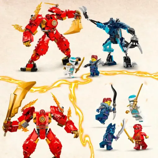 Lego Ninjago 71808 Tűzrobot vs. farkasrobot