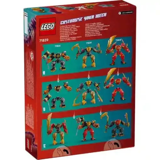 Lego Ninjago 71839 Arin Spinjitzu harci robotja