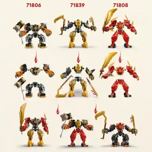 Lego Ninjago 71839 Arin Spinjitzu harci robotja
